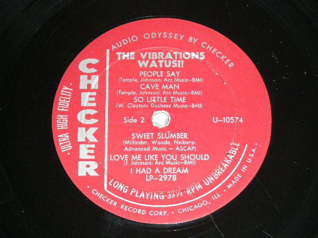 画像: THE VIBRATIONS - WATUSI!  ( Ex-/Ex Looks:VG++)  / 1961 US AMAEICA ORIGINAL MONO Used  LP 