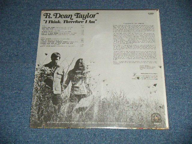 画像: R. DEAN TAYLOR - I THINK THEREFORE I AM  ( SEALED:)   / 1970 US AMERICA ORIGINAL "BRAND NEW SEALED" LP 