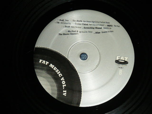 画像: V.A. Omnibus (NOFX,SNUFF,ME FIRST & The GIMME M\GIMME'S + more ) - FAT MUSIC VOL.IV : LIFE IN THE FAT LANE : With INSERTS ( Ex+++/MINT-) / 1999  US AMERICA ORIGINAL  Used LP 