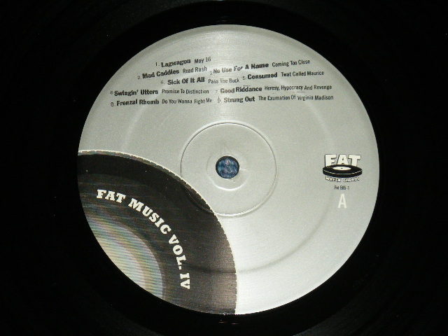 画像: V.A. Omnibus (NOFX,SNUFF,ME FIRST & The GIMME M\GIMME'S + more ) - FAT MUSIC VOL.IV : LIFE IN THE FAT LANE : With INSERTS ( Ex+++/MINT-) / 1999  US AMERICA ORIGINAL  Used LP 