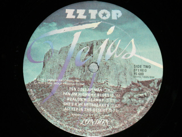 画像: ZZ TOP - TEJAS (Ex+/Ex+++ EDSP) / 1976 US AMERICA ORIGINAL Used LP