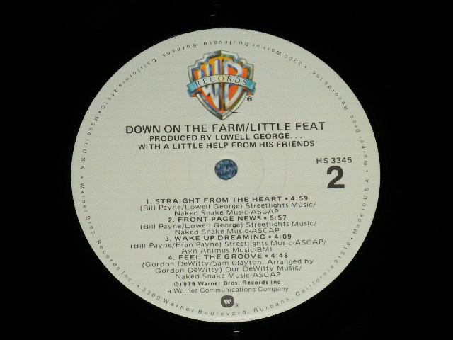 画像: LITTLE FEAT - DOWN ON THE FARM : With Inner Sleeve ( Ex+++/MINT-) / 1979  US AMERICA ORIGINAL  Used LP 