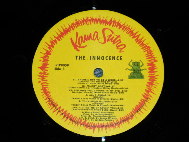 画像: THE INNOCENCE ( Produced by ANDSERS & PONCIA ) - THE INNOCENCE  ( Ex++/Ex++ Looks:Ex : BB for PROMO  ) / 1967 US AMERICA ORIGINAL  MONO Used LP