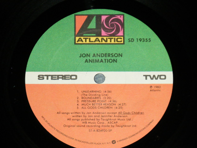 画像: JON ANDERSON (YES) - ANIMATION  (  Ex++/MINT-) / 1982 US AMERICA ORIGINAL Used LP 