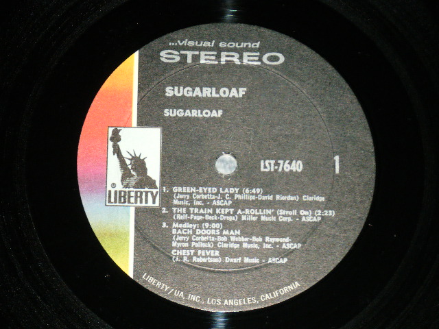 画像: SUGARLOAF - SUGARLOAF  ( Ex+/Ex+++ : EDSP ) / 1970 US AMERICA ORIGINAL Used LP 