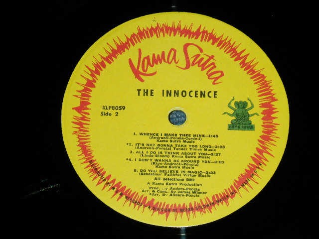 画像: THE INNOCENCE ( Produced by ANDSERS & PONCIA ) - THE INNOCENCE  ( Ex++/Ex++ Looks:Ex : BB for PROMO  ) / 1967 US AMERICA ORIGINAL  MONO Used LP