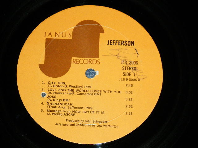画像: JEFFERSON -  JEFFERSON - ( Ex/Ex++ WOBC,WOL ) / 1969 US AMERICA ORIGINAL Used LP 