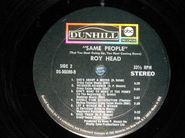 画像: ROY HEAD - SAME PEOPLE ( Ex++/Ex+ Looks:Ex+++ : WOBC ) / 1970 US AMERICA ORIGINAL Used LP 