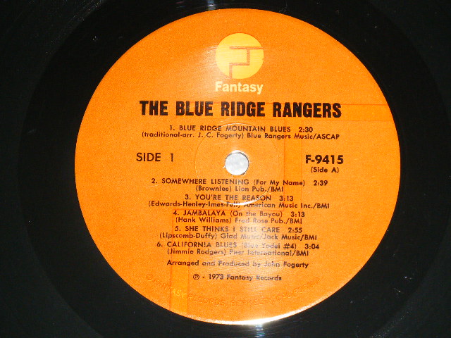 画像: BLUE RIDGE RANGERS (JOHN FOGERTY CCR CREEDENCE CLEARWATER REVIVAL) - BLUE RIDGE RANGERS ( Matrix # A RE-2/B RE-2) (Ex-/Ex+++)  / 1973 US AMERICA ORIGINAL  Used LP 