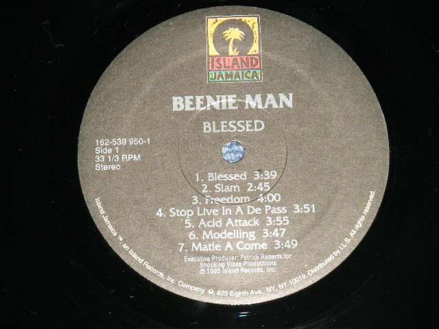 画像: BEENIE MAN - BLESSED ( MINT/MINT ) /  1995  US AMERICA  ORIGINAL Used LP