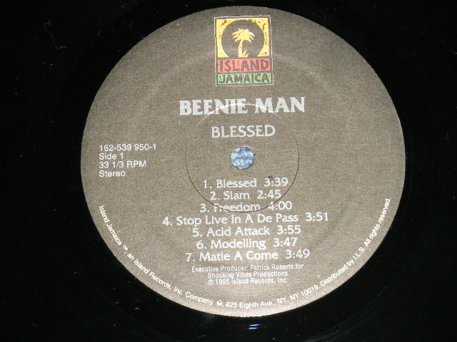 画像: BEENIE MAN - BLESSED ( MINT/MINT ) /  1995  US AMERICA  ORIGINAL Used LP