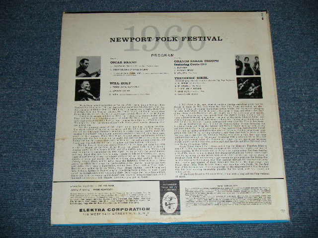 画像: V.A. Omnibus (OSCAR BRAND,WILL HOLT,ORANIM-ZABAR TROUPE feat.Geula Gill,THEODORE BIKEL ) - 1960 NEWPORT FOLK FESTIVAL ( Ex++/Ex+++ ) / 1960 US AMERICA ORIGINAL 1st Press Label MONO Used LP 