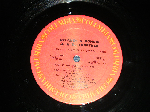 画像: DELANEY & BONNIE - D.B. TOGETHER (Matrix # PAL 31377 1-C /PBL 31377 1-C  )   ( Ex+/Ex+++ : Cut Corner )    / 1972 US AMERICA  ORIGINAL Used LP 