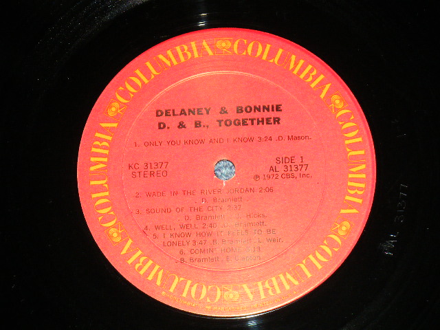 画像: DELANEY & BONNIE - D.B. TOGETHER (Matrix # PAL 31377 3-1 /PBL 31377  3-1 )   ( Ex++/Ex+++ Looks:Ex++ )  / 1972 US AMERICA  ORIGINAL Used LP 