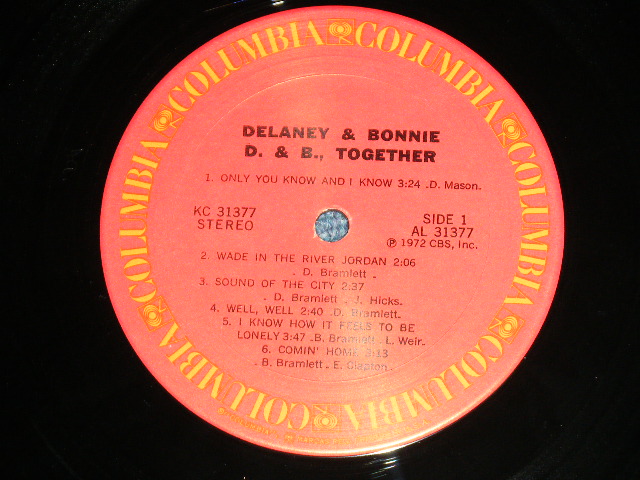 画像: DELANEY & BONNIE - D.B. TOGETHER (Matrix # PAL 31377 1-D /PBL 31377 1-D )   ( Ex+++/Ex+++ Looks:MINT-)  / 1972 US AMERICA  ORIGINAL Used LP 