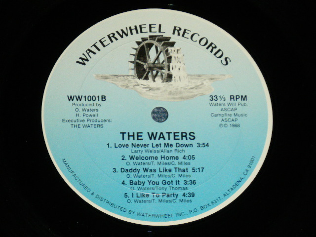 画像: The WATERS - WELCOME HOME  ( MINT-/MINT-)   / 1988 US AMERICA ORIGINAL Used LP with "FUN CLUB MEMBERSHIP APPLICATION" SHEET 