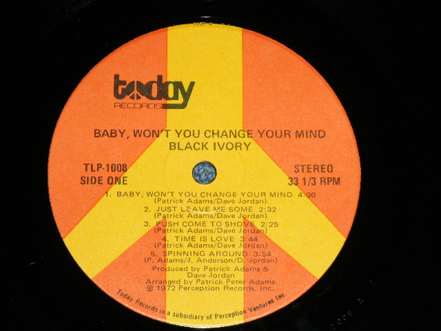 画像: BLACK IVORY - BABY WON'T YOU CHANGE YOUR MIND ( Ex++/MINT-)   / 1972 US AMERICA ORIGINAL Used LP 