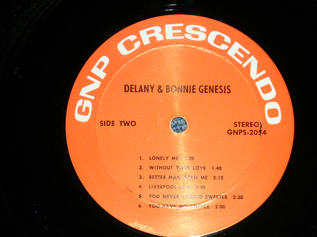 画像: DELANEY & BONNIE - GENESIS (Produced by LEON RUSSELL & JACKIE De SHANNON ) ( Ex+++/Ex+++: BB for PROMO )   / 1970 US AMERICA  ORIGINAL "BBhole for PROMO" Used LP 