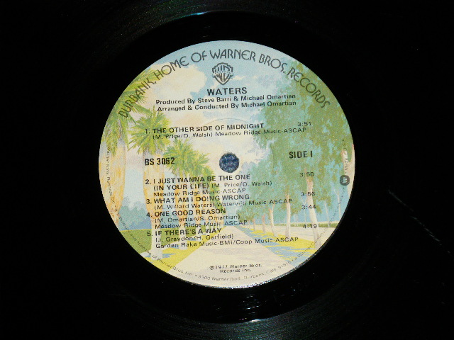 画像: WATERS - WATERS  ( Ex+++/Ex+++)   / 1977 US AMERICA ORIGINAL Used LP