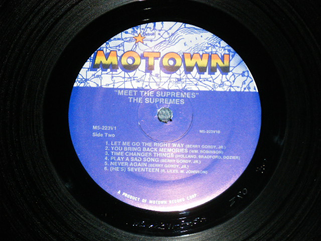 画像: THE SUPREMES - MEET THE SUPREMES :  Withdraw Style "STOOL"Cover ( Ex+++/MINT-  )  / 1980's  US AMERICA  RFEISSUE STEREO USed LP 