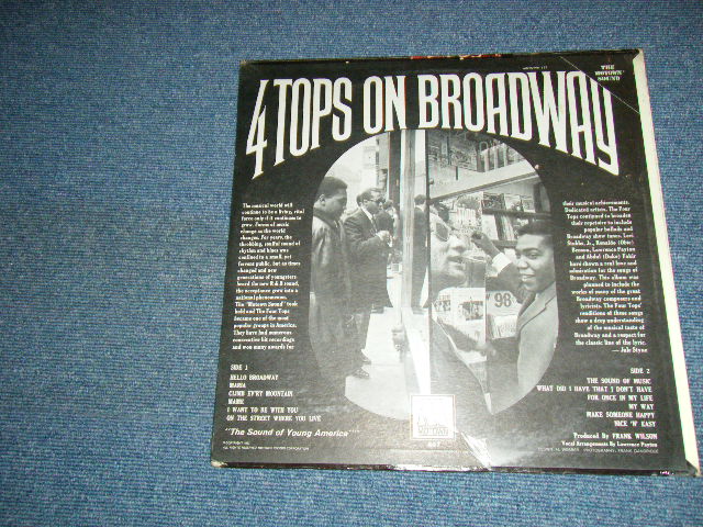 画像: FOUR TOPS - YESTON BROADWAY / 1967 US AMERICA ORIGINAL "Brand New Sealed" LP 