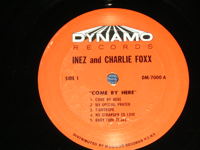 画像: INEZ & CHARLIE FOXX - COME BY HERTE ( MINT-/Ex+++ )  / 1967 US AMERICA  ORIGINAL MONO Used  LP 