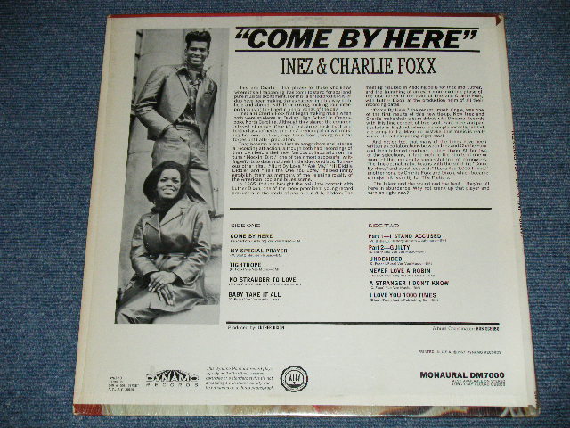 画像: INEZ & CHARLIE FOXX - COME BY HERTE ( MINT-/Ex+++ )  / 1967 US AMERICA  ORIGINAL MONO Used  LP 