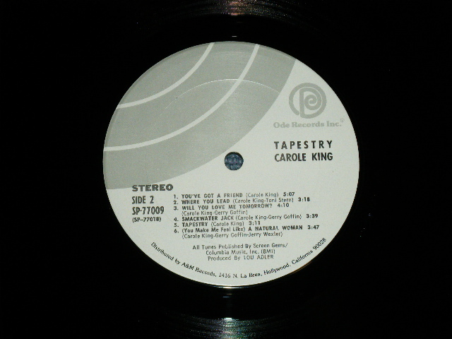 画像: CAROLE KING - TAPESTRY ( Matrix # ODE SP 77017-P18/ ODE SP 77017-P25 ) ( MINT-/MINT- Looks:Ex+++ ) / 1971 Us AMERICA ORIGINAL  Used LP5