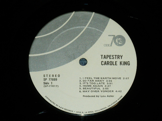 画像: CAROLE KING - TAPESTRY ( Matrix # ODE SP 77017-T5/ ODE SP 77017-T4 ) ( Ex+/VG+++Looks:VG++ ) / 1971 Us AMERICA ORIGINAL  Used LP5