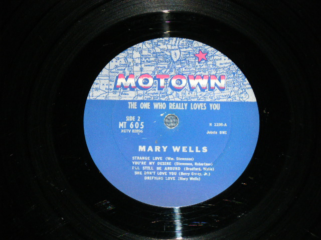 画像: MARY WELLS - THE ONE WHO REALLY LOVES YOU ( Ex/Ex Looks:VG+++) / 1962 US AMERICA ORIGINAL "1st Press NO CREDIT at Bottom Label" MONO   Used LP  