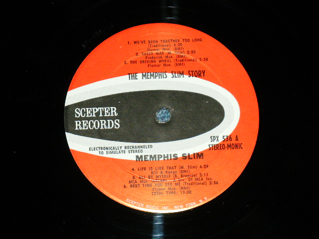 画像:  MEMPHIS SLIM  - BLUES PORTRAIT ( Ex/MINT- )  / 1966 US AMERICA ORIGINAL STEREO Used LP  