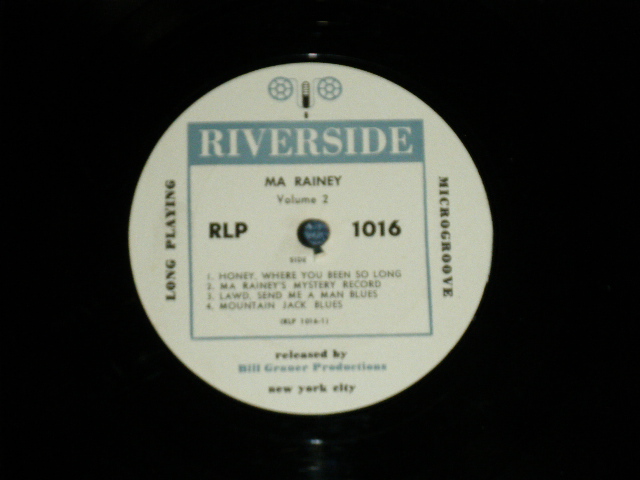 画像: MA RAINEY - LEGENDARY VOICE OF THE BLUES VOL.2 ( Ex+/Ex Looks:Ex+++ )  / 1953 US AMERICA ORIGINAL Used 10" LP