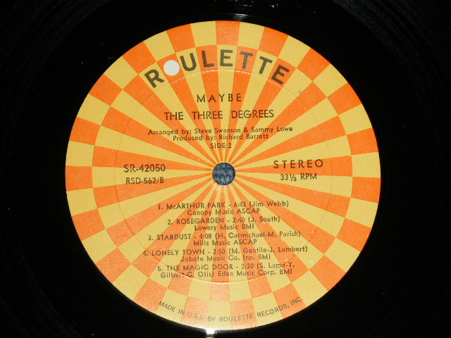 画像: The THREE DEGREES - MAYBE (Ex+++/Ex+++ : EDSP) / 1970 US AMERICA ORIGINAL Used LP