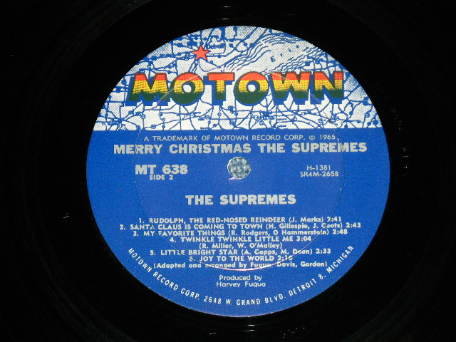 画像: THE SUPREMES - MERRY CHRISTMAS ( Ex+++/MINT- )  / 1965 US AMERICA ORIGINAL MONO  Used LP