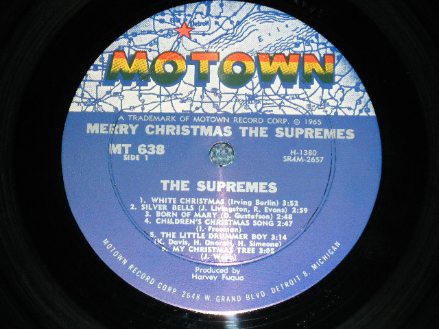 画像: THE SUPREMES - MERRY CHRISTMAS ( Ex+++/MINT- )  / 1965 US AMERICA ORIGINAL MONO  Used LP