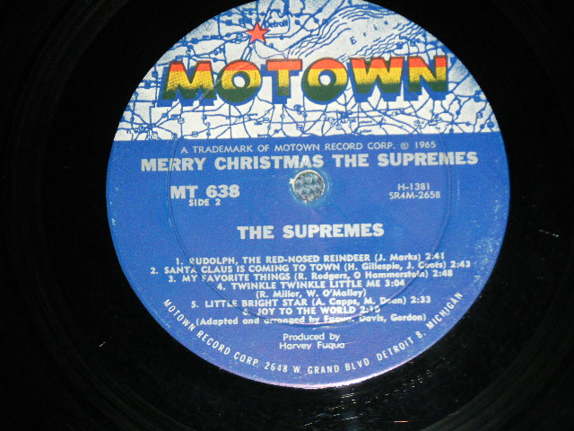 画像: THE SUPREMES - MERRY CHRISTMAS ( Ex++/Ex+++ Looks:Ex++,Ex+++  )  / 1965 US AMERICA ORIGINAL MONO  Used LP