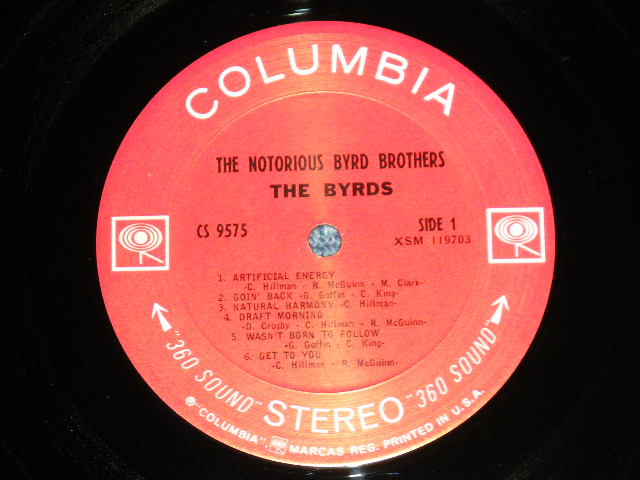 画像: THE BYRDS - THE NOTORIOUS BYRD BROTHERS ( Matrix # 1E/1E )  ( Ex++/MINT-  :EDSP ) / 1968 US AMERICA ORIGINAL 1st Press "360 Sound Label" STEREO Used LP