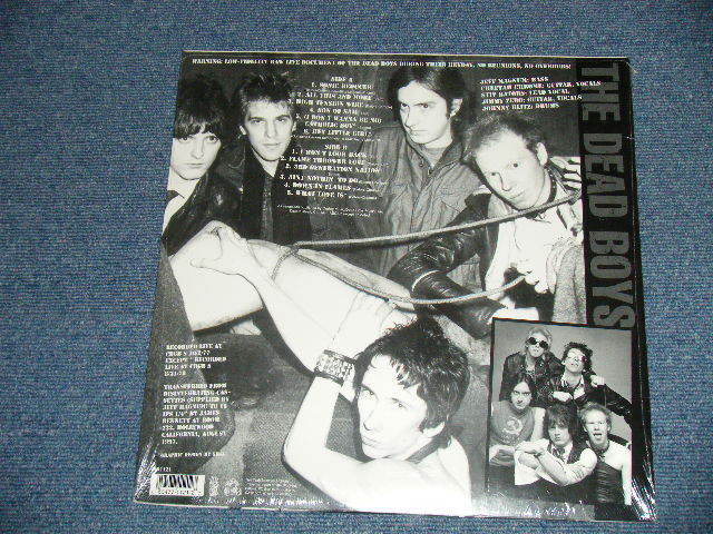 画像: The DEAD BOYS - TWISTIN' ON THE DEVIL FORK  : LIVE CBGB '77&'78  ( SEALED ) / 1997 US AMERICA ORIGINAL "BRAND NEW Sealed" LP 