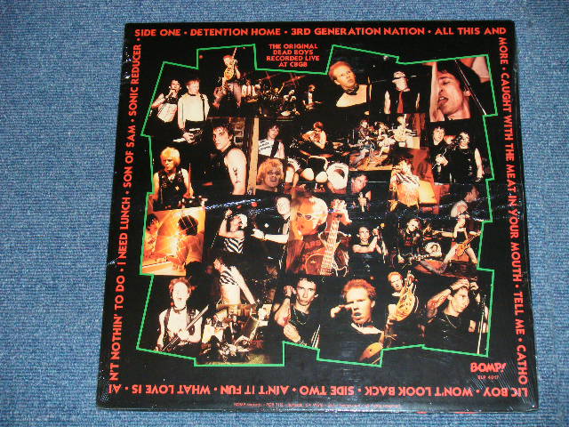 画像: The DEAD BOYS - NIGHT OF THE LIVING : GREEN TITLE LOGO   ( SEALED ) / 1996 US AMERICA ORIGINAL "BRAND NEW Sealed" LP 