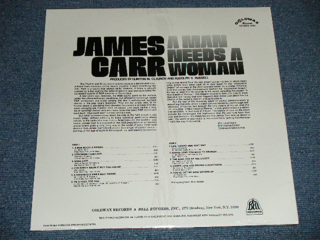 画像: JAMES CARR - A MAN NEEDS A WOMAN  ( Southern Deep Soul )  ( SEALED ) / US AMERICA REISSUE "BRAND NEW Sealed" LP