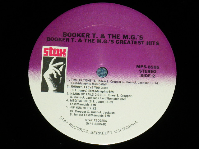 画像: BOOKER T.& THE MG'S -GREATEST HITS  ( MINT/MINT-) / 1980 US AMERICA Used LP 