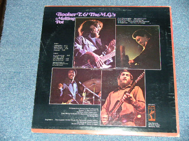 画像:   BOOKER T.& THE MG'S -  MELTING POT  ( Matrix # -SM 0175-1/SM 0176-1 ) ( Ex+/Ex+++ :EDSP ) / 1971 US AMERICA  ORIGINAL Used LP   "PROMO ONLY MONO Mix" "WHITE Label 'PROMO' with MEMPHIS ADDRESS with DIV. Of PARAMOUNT"