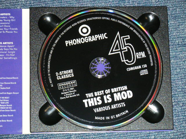 画像: v.a. OMNIBUS ( The CIRCLES,The CIGARETTES,The ODDS,The SUSSED,+ More ) - THIS IS MOD ( 80's UK MOD REVIVAL : NEO-MODS) ( Ex++/MINT )  / 2001 UK ENGLAND Used CD 