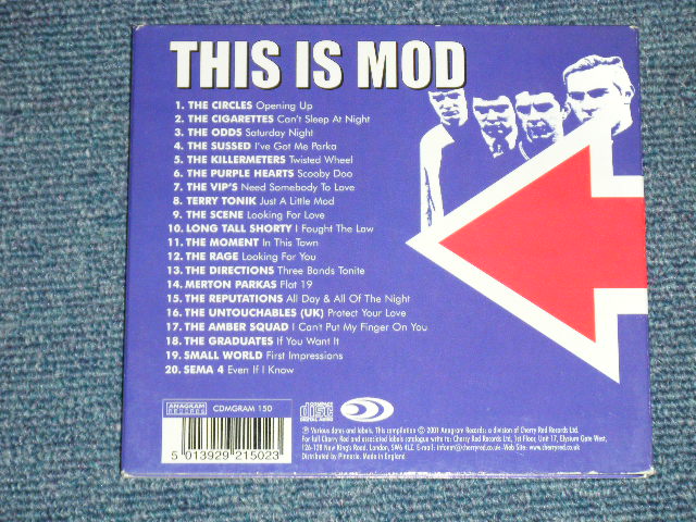画像: v.a. OMNIBUS ( The CIRCLES,The CIGARETTES,The ODDS,The SUSSED,+ More ) - THIS IS MOD ( 80's UK MOD REVIVAL : NEO-MODS) ( Ex++/MINT )  / 2001 UK ENGLAND Used CD 