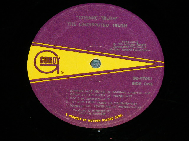 画像: The UNDISPUTED TRUTH - COSMIC TRUTH  ( Ex+/Ex+ )  / 1975 US AMERICA ORIGINAL Used LP 