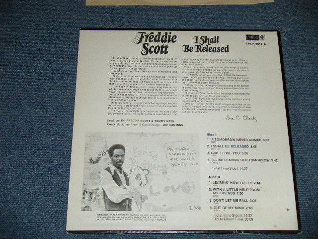 画像: FREDDIE SCOTT - I SHALL BE RELEASED ( BOB DYLAN Song)(: Ex/Ex+++ : BB  ) / 1970 US AMERICA ORIGINAL Used LP +
