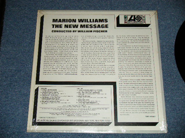 画像: MARION WILLIAMS - THE NEW MESSAGE (with Junior Mance,Eric Gale,Gary Illingworth,Richard Tee,Chuck Rainy,Jerry Jemmott,Ray Lucas,Bernard Purdie,Sweet Inspirations)  ( MINT-/Ex+++ : EDSP )  / 1969 US AMERICA ORIGINAL Used LP 