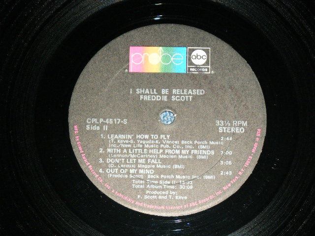 画像: FREDDIE SCOTT - I SHALL BE RELEASED ( BOB DYLAN Song)(: Ex/Ex++ Looks:Ex+ ) / 1970 US AMERICA ORIGINAL Used LP 