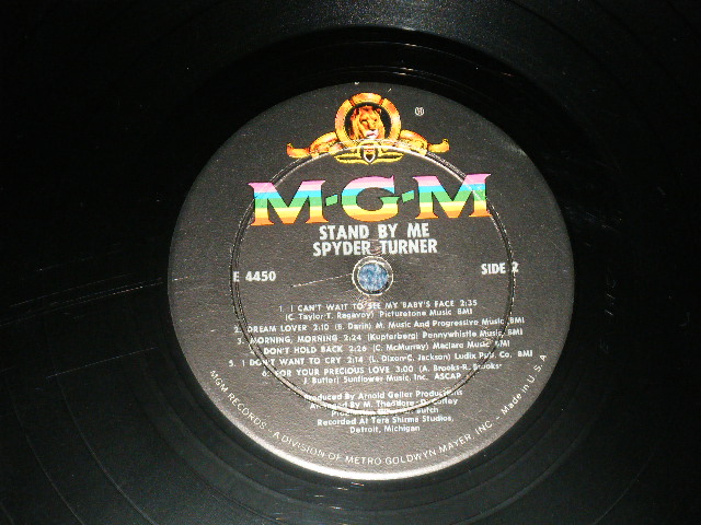 画像: SPYDER TURNER - STAND BY ME ( Ex++/Ex++ : BB )  / 1967 US AMERICA ORIGINAL MONO Used LP 