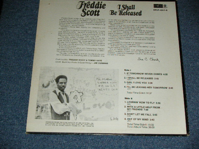 画像: FREDDIE SCOTT - I SHALL BE RELEASED ( BOB DYLAN Song)(: Ex/Ex++ Looks:Ex+ ) / 1970 US AMERICA ORIGINAL Used LP 